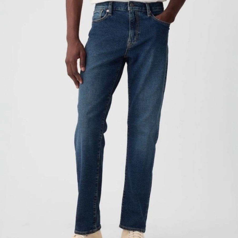Gap Men's Straight Fit Cotton Denim Blue Jeans‎ Size 34x30